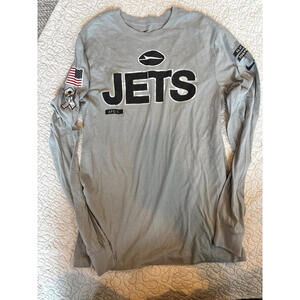 Nike Salute To Service New York Jets Long Sleeve Shirt Size Small #642